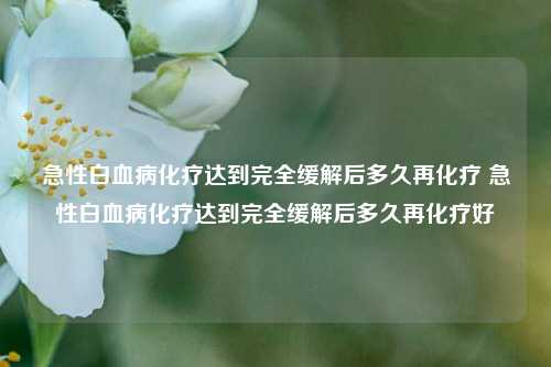 急性白血病化疗达到完全缓解后多久再化疗 急性白血病化疗达到完全缓解后多久再化疗好