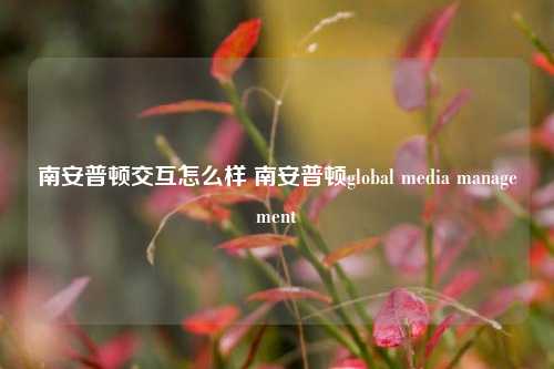 南安普顿交互怎么样 南安普顿global media management