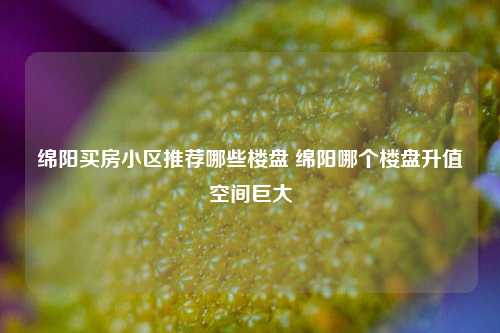 绵阳买房小区推荐哪些楼盘 绵阳哪个楼盘升值空间巨大